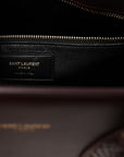 Calfskin Snakeskin Small Sac De Jour Burgundy