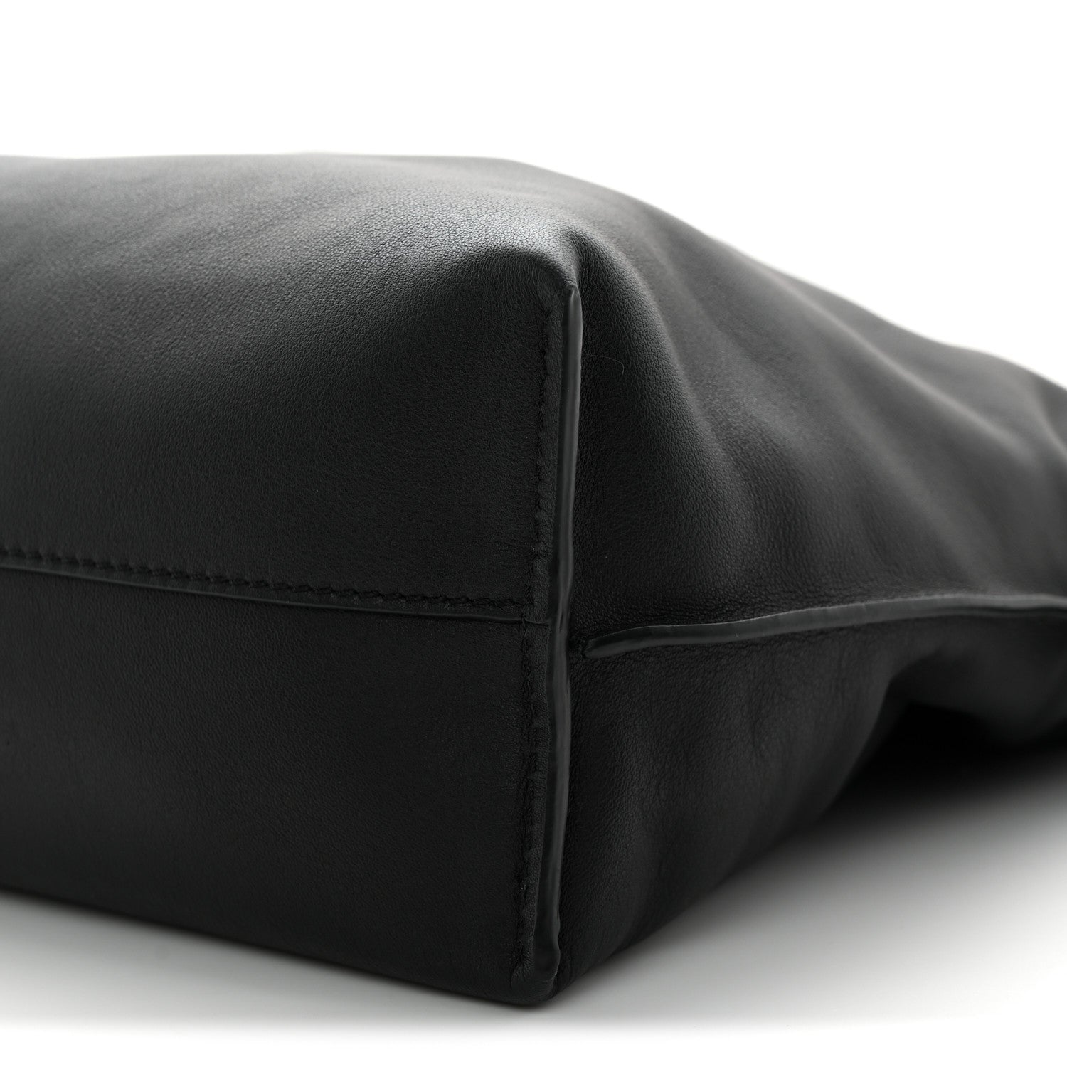Nappa Medium Flamenco Knot Bag Black