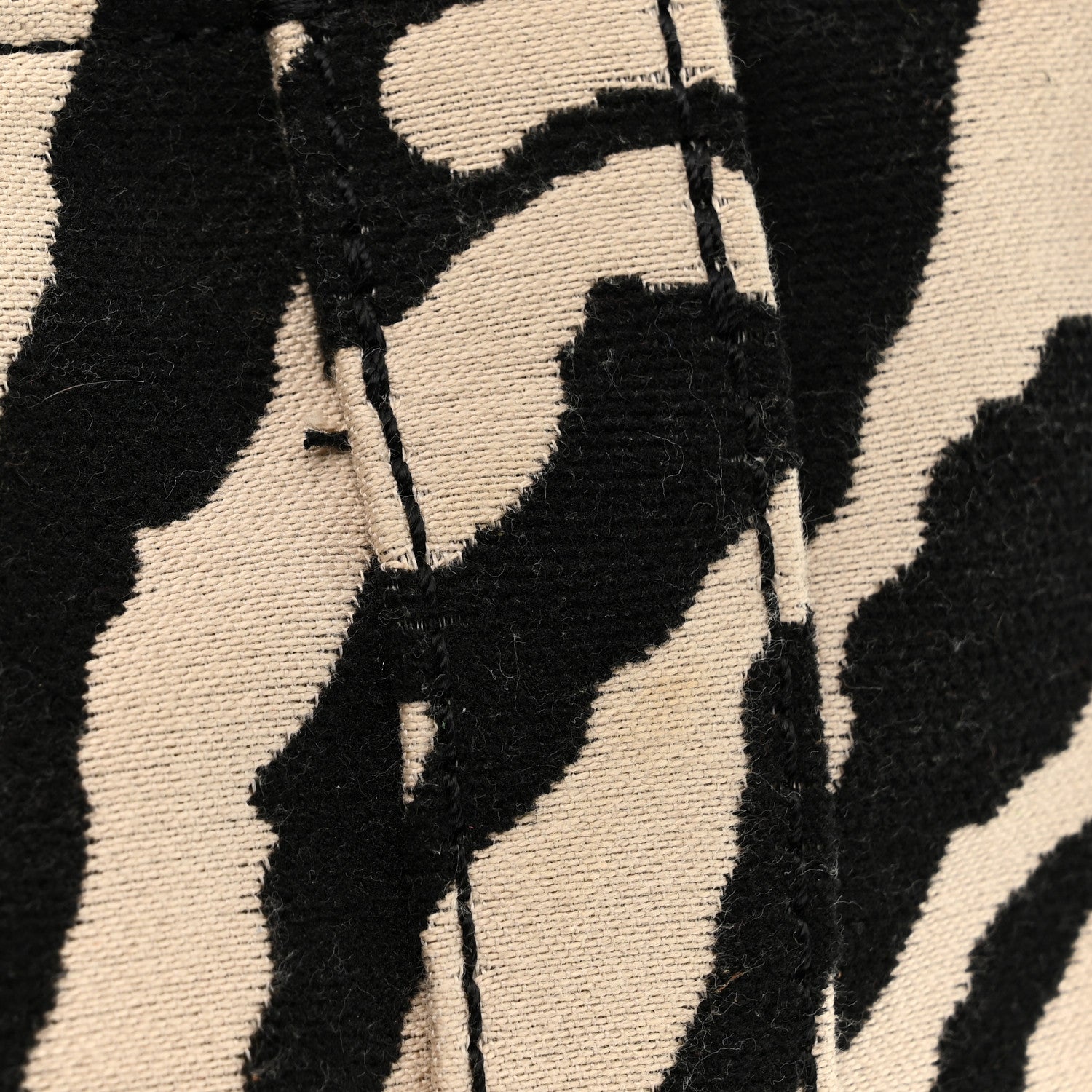 Cotton Canvas Zebra Tiger Print Mini The Traveler Tote Bag