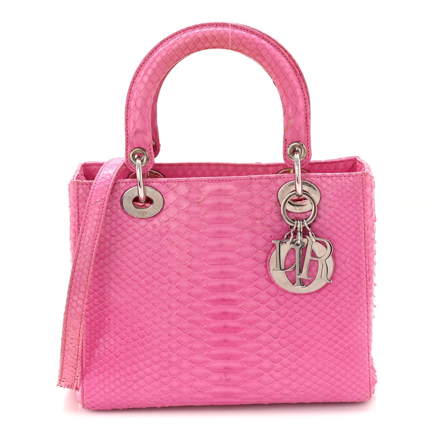 Snakeskin Medium Lady D1OR Pink