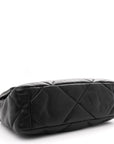Lambskin Quilted Medium CHNL 19 Flap Black