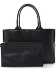 Nappa Maxi Intrecciato Small Arco Tote Navy