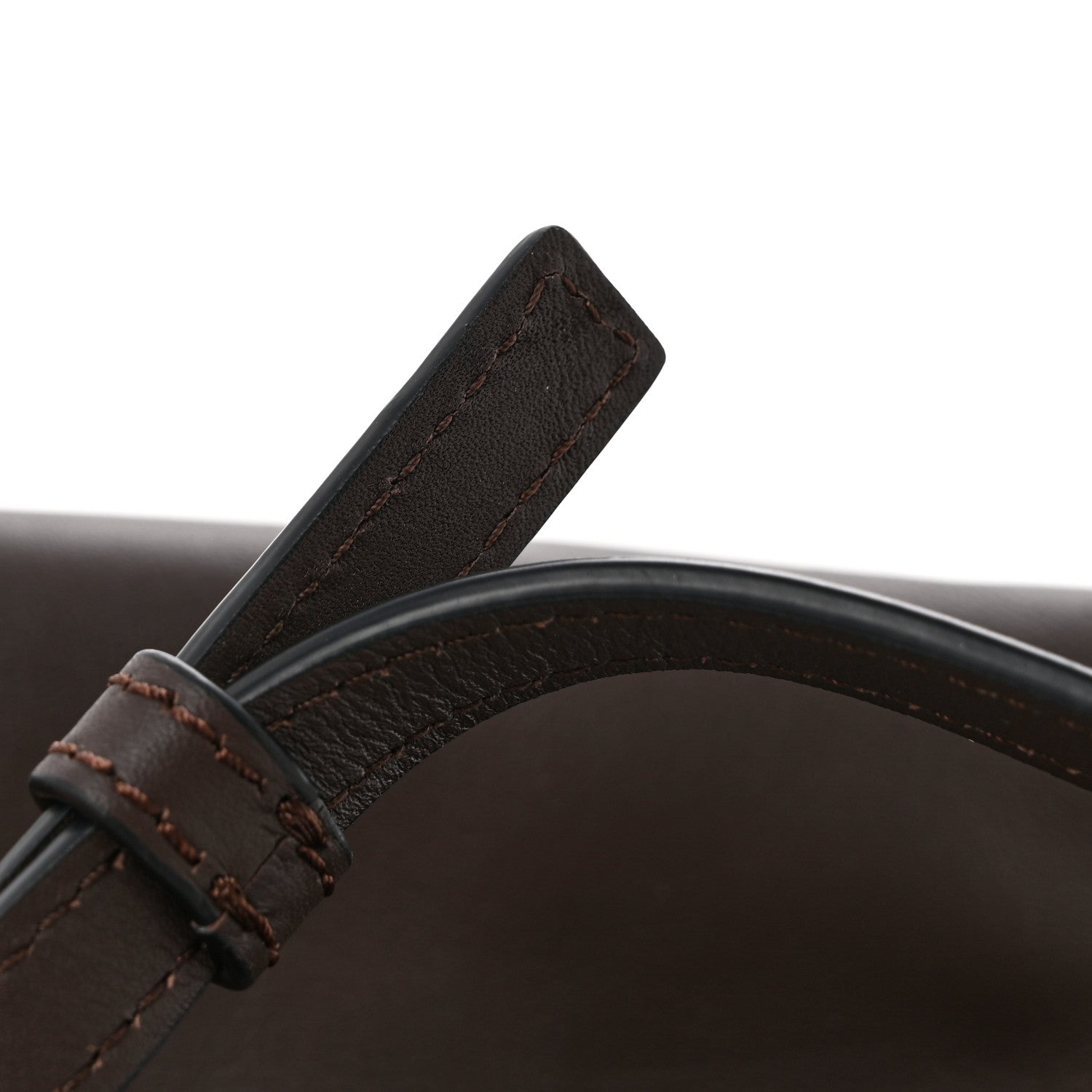 Calfskin Mini Flamenco Knot Bag Chocolate