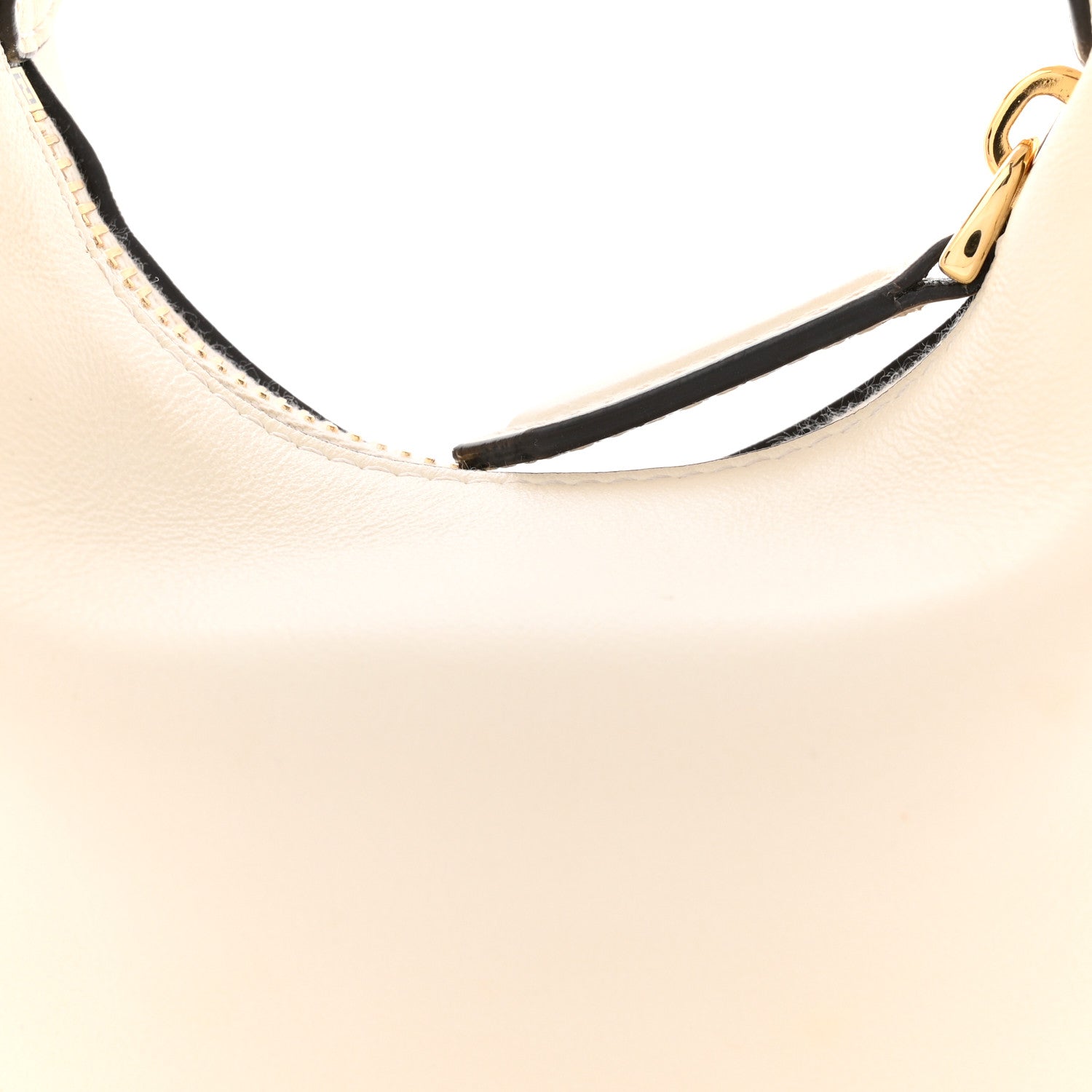 Vitello Grace Matte Nano FNDIgraphy Hobo Charm White Ice