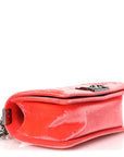 Velvet Quilted Small Boy Flap Coral