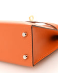 Epsom Mini Kelly Sellier 20 Orange