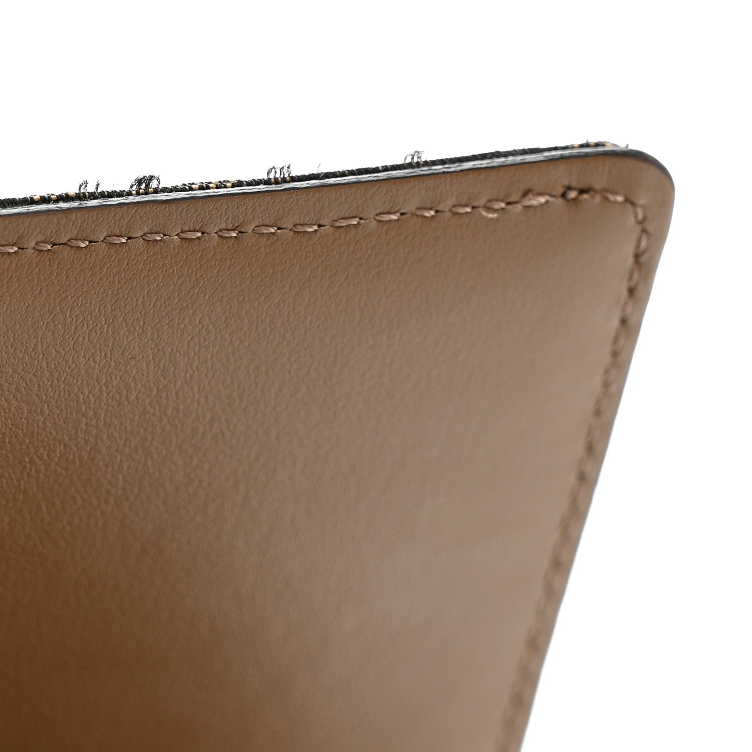 Fabric Jacquard FF 1974 Continental Wallet On Chain Tobacco Moro