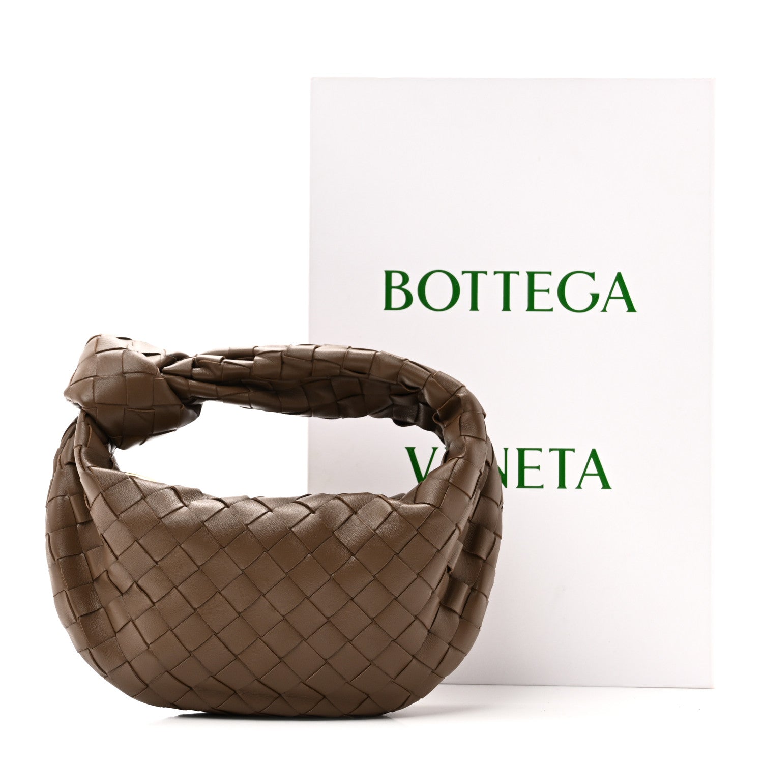Nappa Intrecciato Mini Jodie Dark Taupe