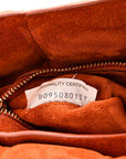 Suede Maxi Intrecciato Padded Chain Cassette Crossbody Bag Maple