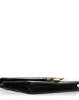 Vitello Cruise F is FNDI Bi-Color FF 1974 Embossed Medium Envelope Wallet On Chain Black Maya