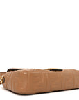 Nappa FF 1974 Embossed Baguette Miele Scuro