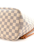 Damier Azur Neo Neverfull MM Rose Ballerine