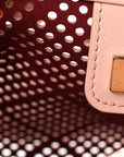 Perforated Calfskin Quilted Mini CHNL 25 Handbag Light Pink