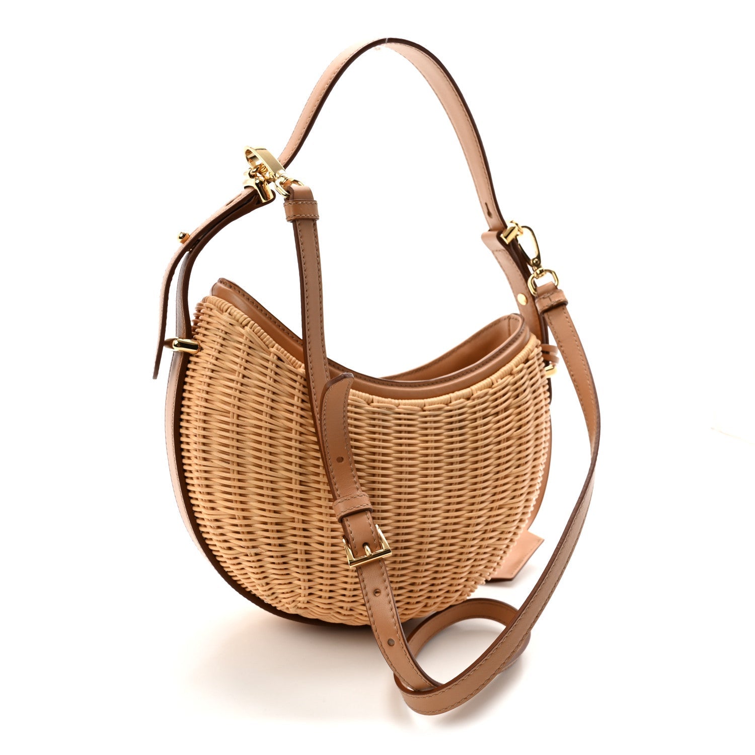 Wicker Arque Shoulder Bag Natural