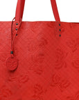 Nappa Intrecciomirage Butterfly Tote Red