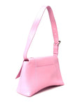 Semi Shiny Smooth Calfskin Small Downtown Shoulder Bag Candy Pink