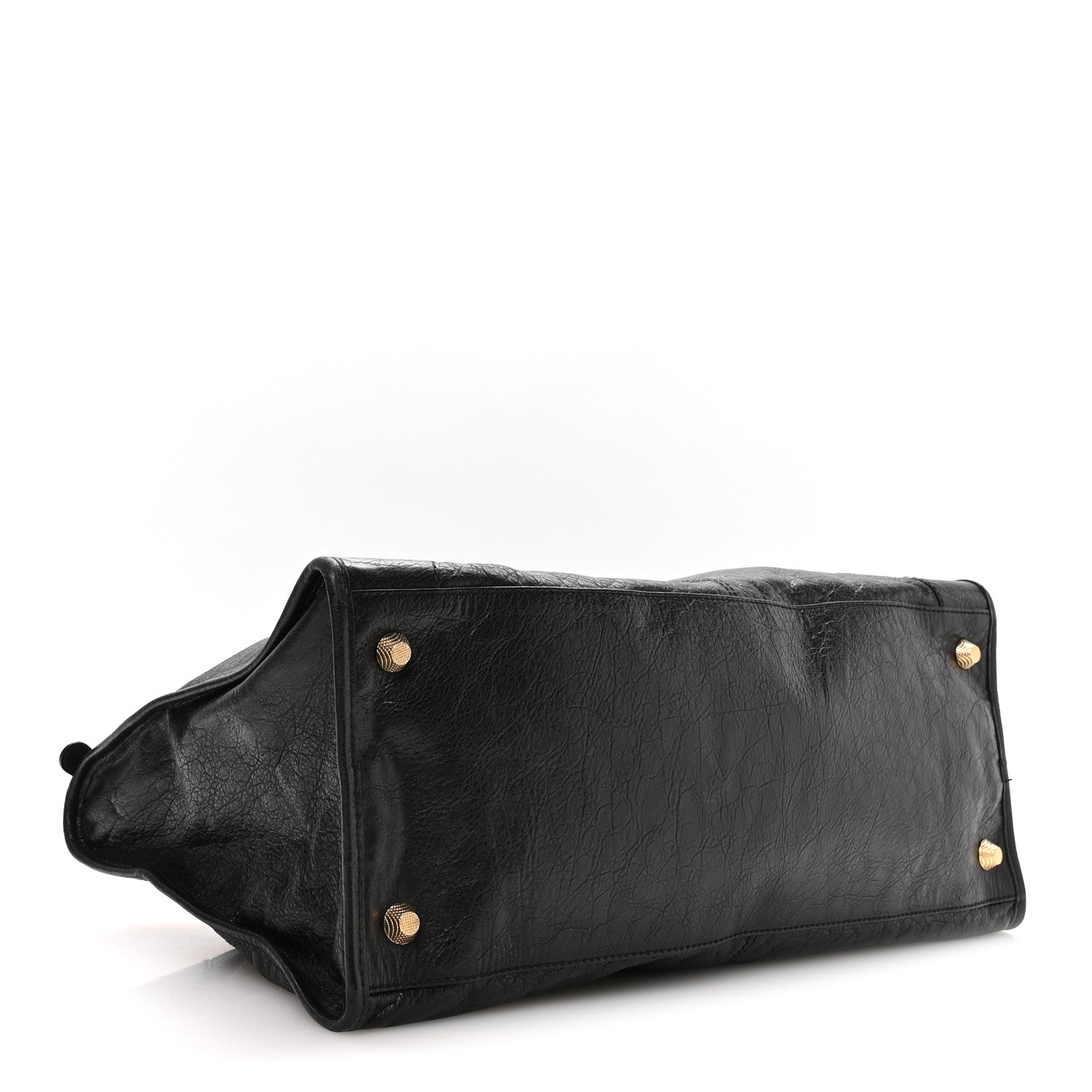 Agneau Giant 12 Gold Hardware Work Black