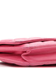 Caviar Quilted Wallet on Chain WOC Pink