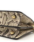 Snakeskin Shiny Nappa Petite Peekaboo I SEE U Satchel Daisy Roccia Camelia