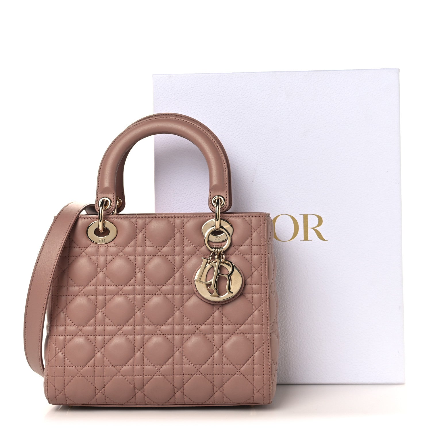 Lambskin Cannage Medium Lady D1OR Fard