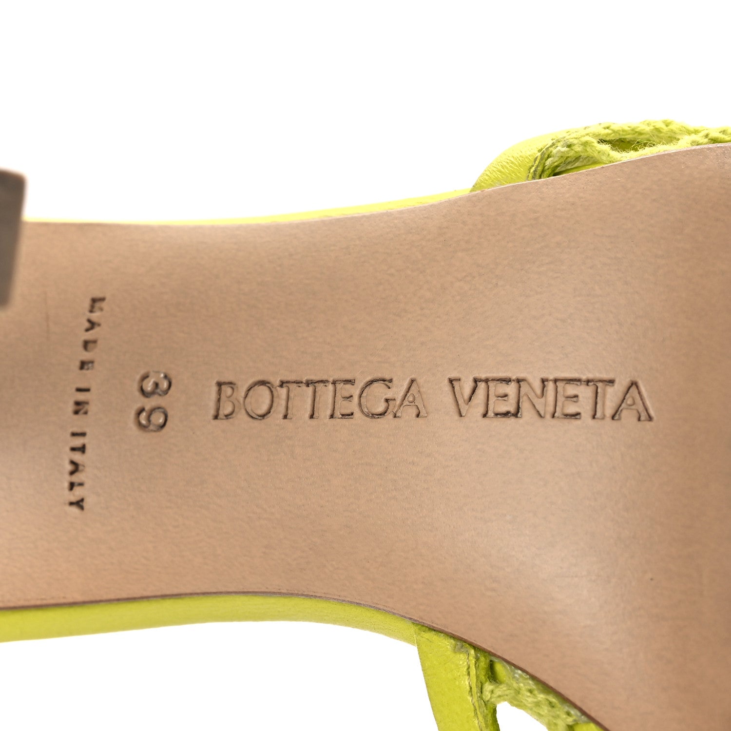 Mesh Nappa Stretch Ankle Tie Sandals 39 Kiwi