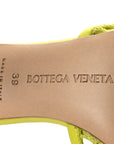 Mesh Nappa Stretch Ankle Tie Sandals 39 Kiwi