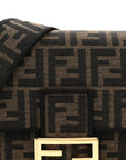 Fabric Jacquard FF 1974 Medium Baguette Tobacco Moro Black
