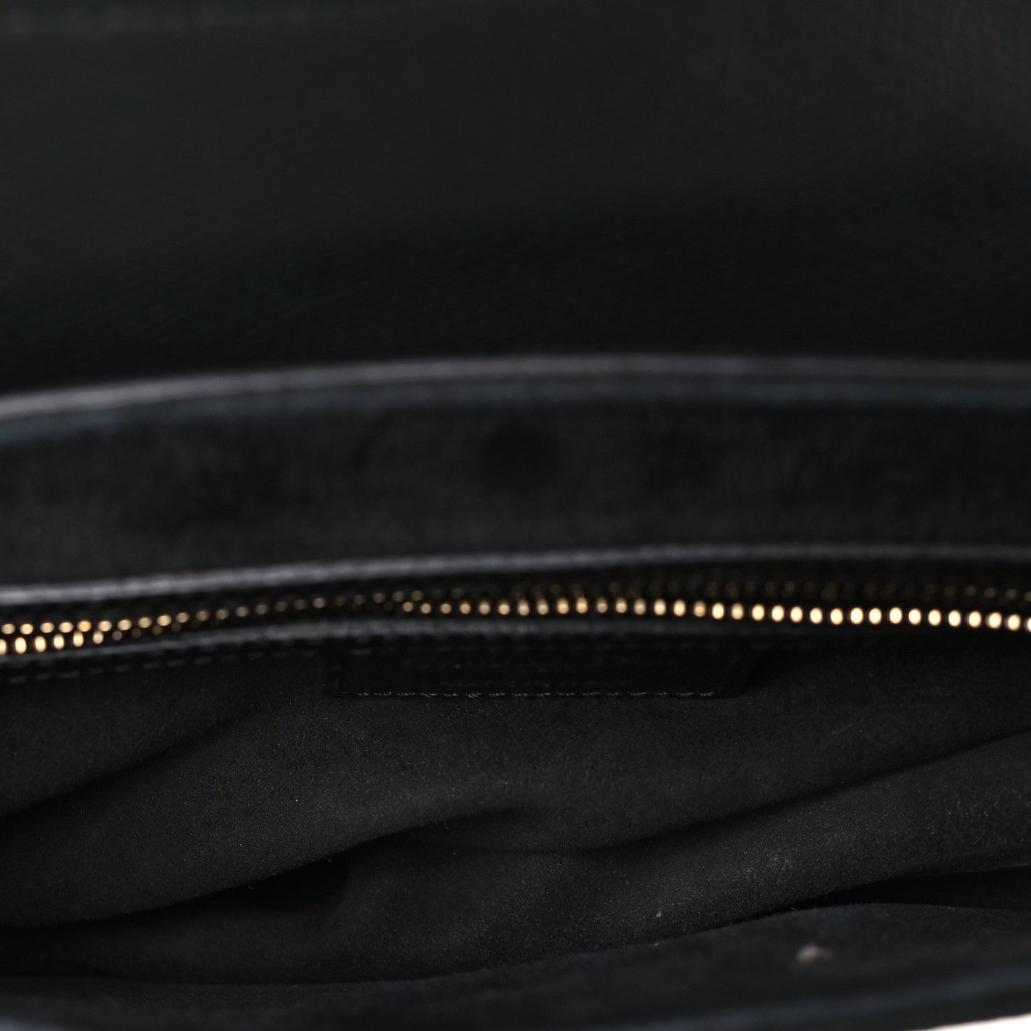 Grained Calfskin Saddle Bag Black