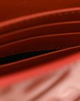 Nappa Matisse FF Embossed Wallet On Chain Baguette Sienna