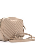 Calfskin Matelasse Monogram Lou Camera Bag Dark Beige