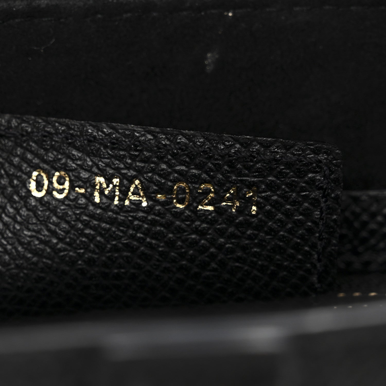 Grained Calfskin Saddle Bag Black