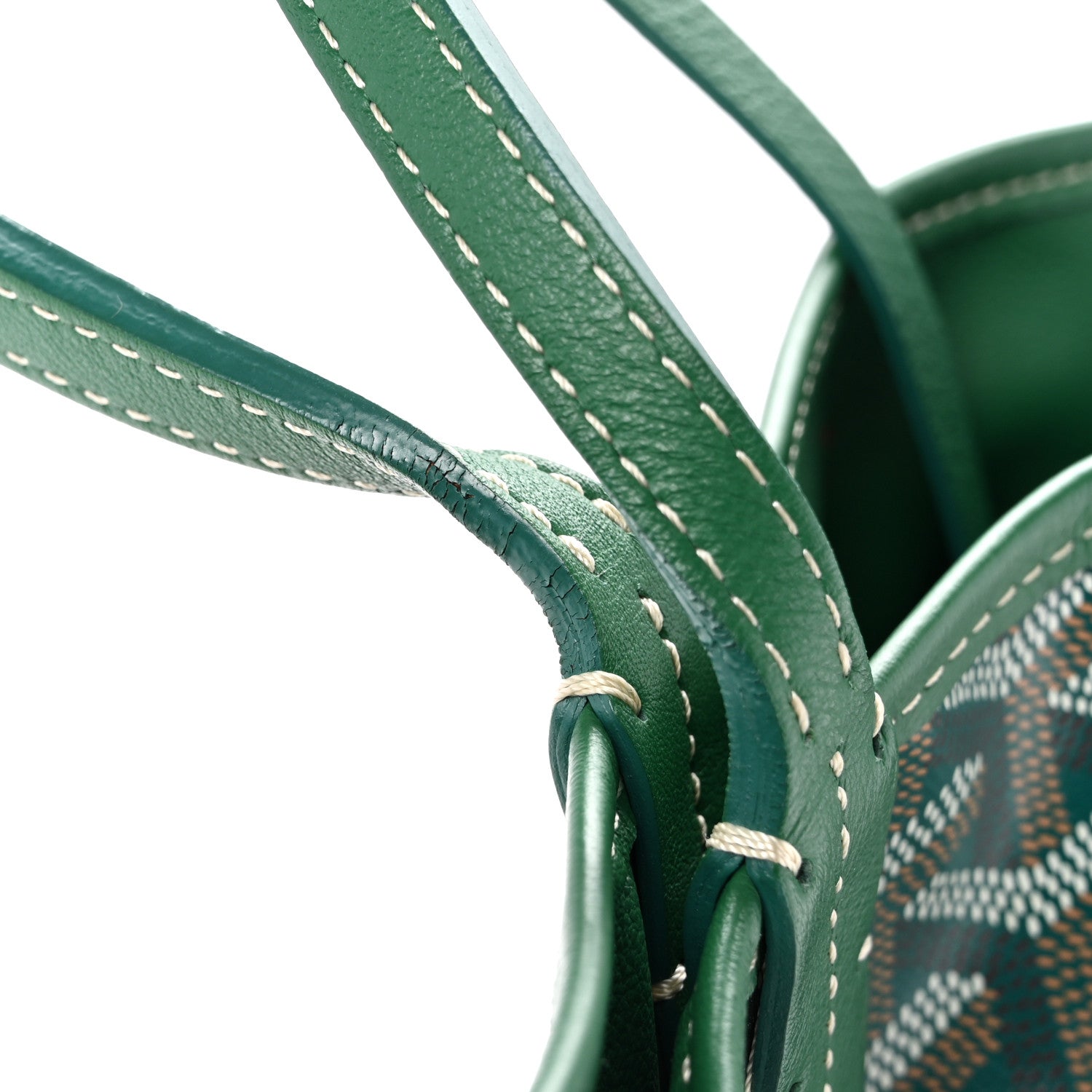Goyardine Reversible Mini Anjou Green