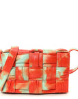Calfskin Intreccio Plisse Tie Dye Camera Bag Multicolor