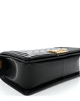 Caviar Quilted Medium Boy Flap Black