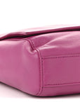 Smooth Calfskin Suede Medium Reversible Monogram Kate Satchel Rose Rubis