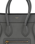 Baby Drummed Calfskin Micro Luggage Kohl