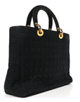 Nylon Cannage Large Lady D1OR Black