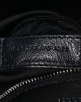 Lambskin Quilted Medium Loulou Puffer Monogram Chain Satchel Black