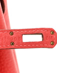 Togo Birkin 25 Rouge Pivoine