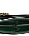 Dollar Calfskin Crystal Small Dionysus Shoulder Bag Emerald