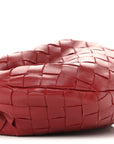 Nappa Intrecciato Mini Jodie Dark Red