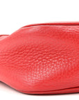 Pebbled Calfskin Small Soho Disco Bag Tabasco Red