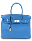 Togo BIRKIN 30 Bleu Zanzibar