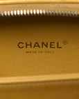 Caviar Quilted Small CC Filigree Vanity Case Yellow