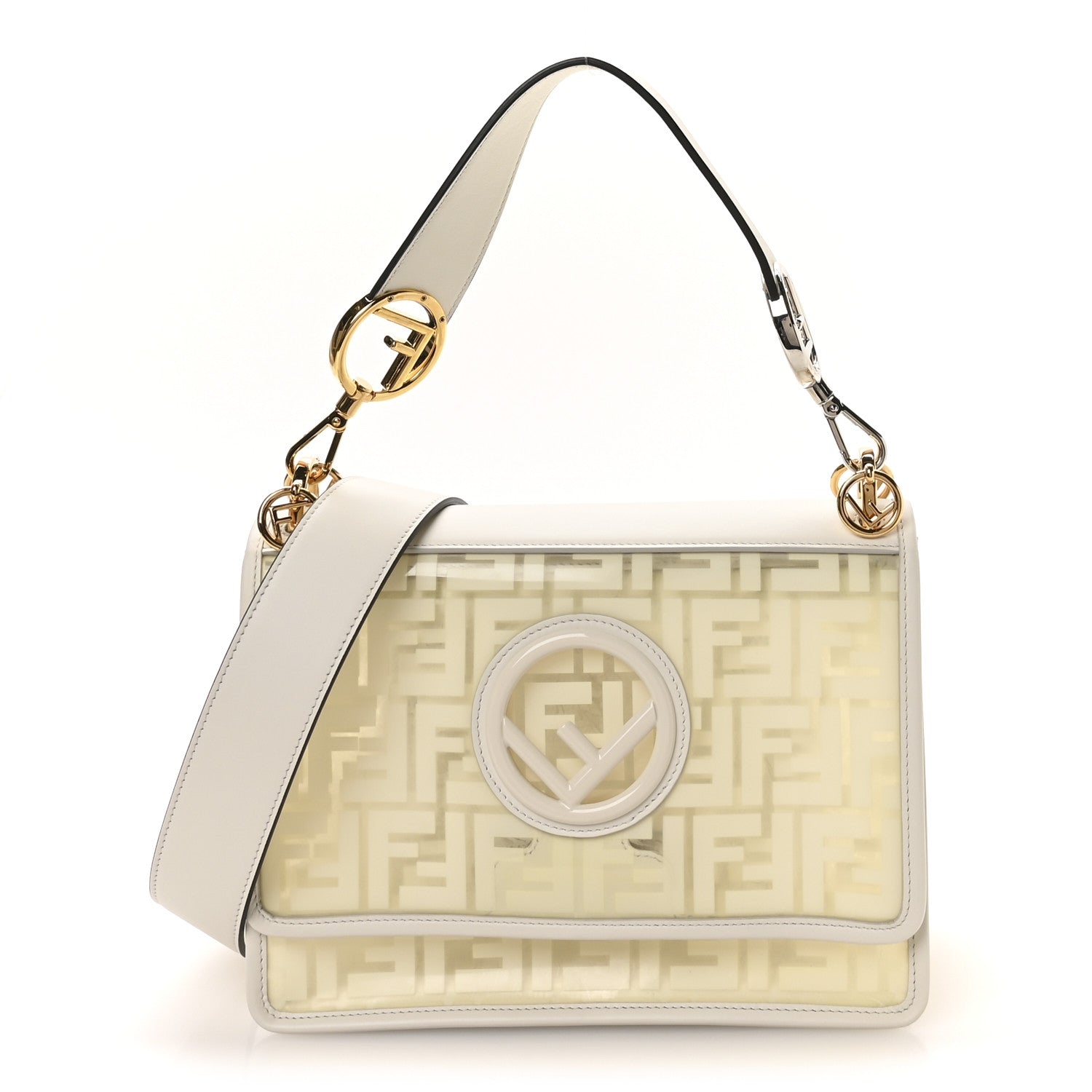 TPU FF Vitello Century F is FNDI Kan I Shoulder Bag White