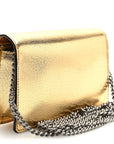 Metallic Calfskin Super Mini Dionysus Shoulder Bag Gold