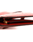 Shiny Alligator Bearn Wallet Geranium