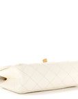 Aged Calfskin Quilted 2.55 Reissue Mini Flap White