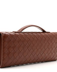 Nappa Intrecciato Long Andiamo Top Handle Sapele
