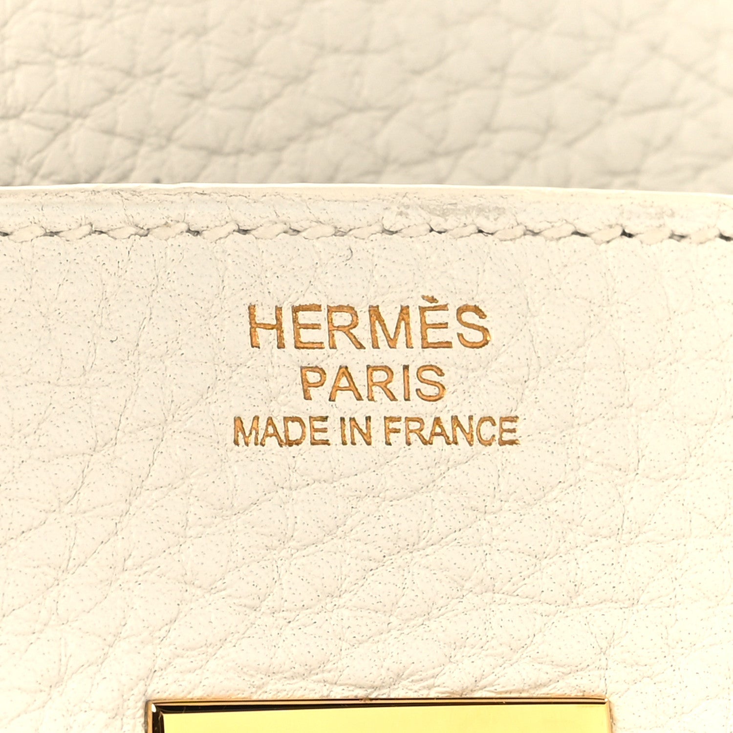 Taurillon Clemence Birkin 30 White